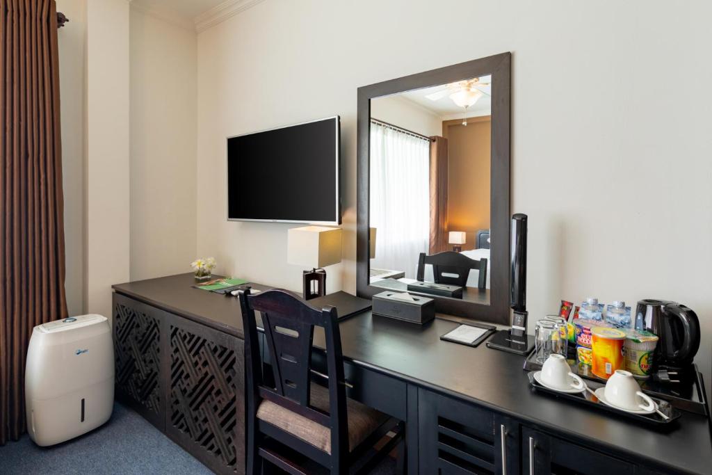 Kuchyň nebo kuchyňský kout v ubytování Grandvrio City Danang By Route Inn Group