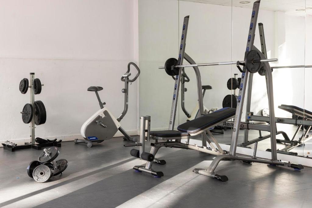 Fitness centrum a/nebo fitness zařízení v ubytování Hotel Palia Las Palomas