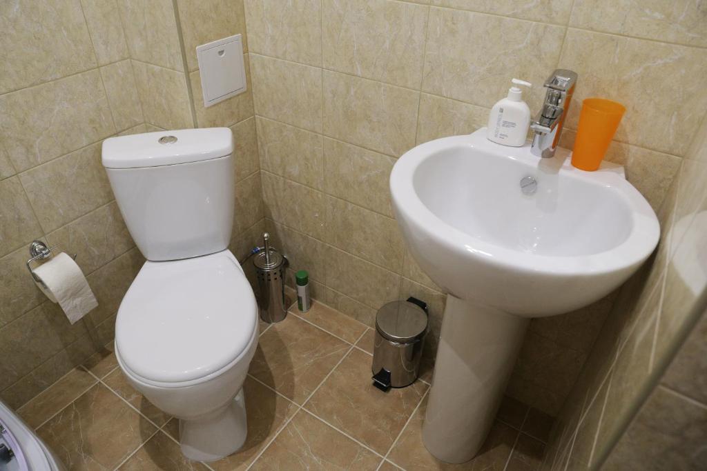 Koupelna v ubytování DzhaNat Hotel