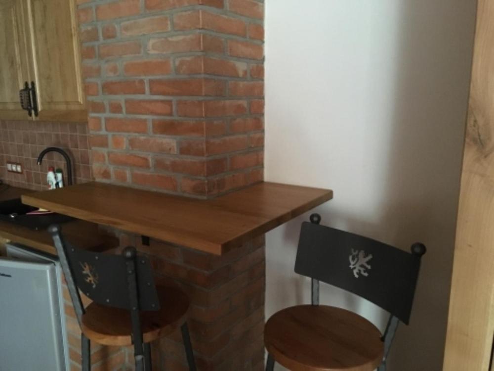 Kuchyň nebo kuchyňský kout v ubytování Apartmány Patriot