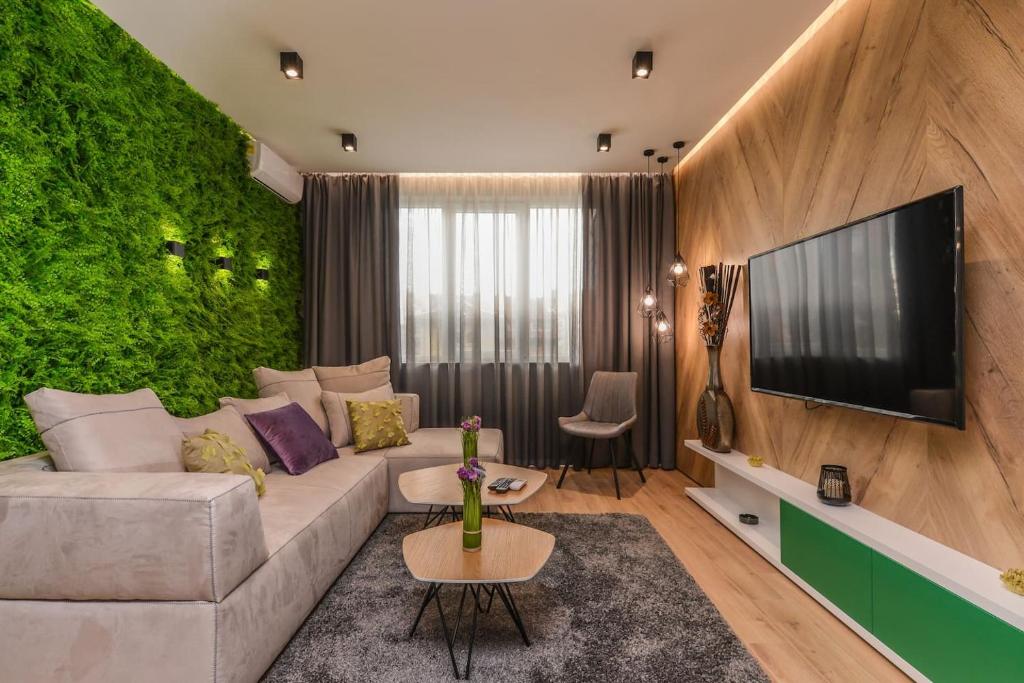 Zona d'estar a Sofia Dream Apartments - LUX & STYLE, 2-BDR 2-BTHR