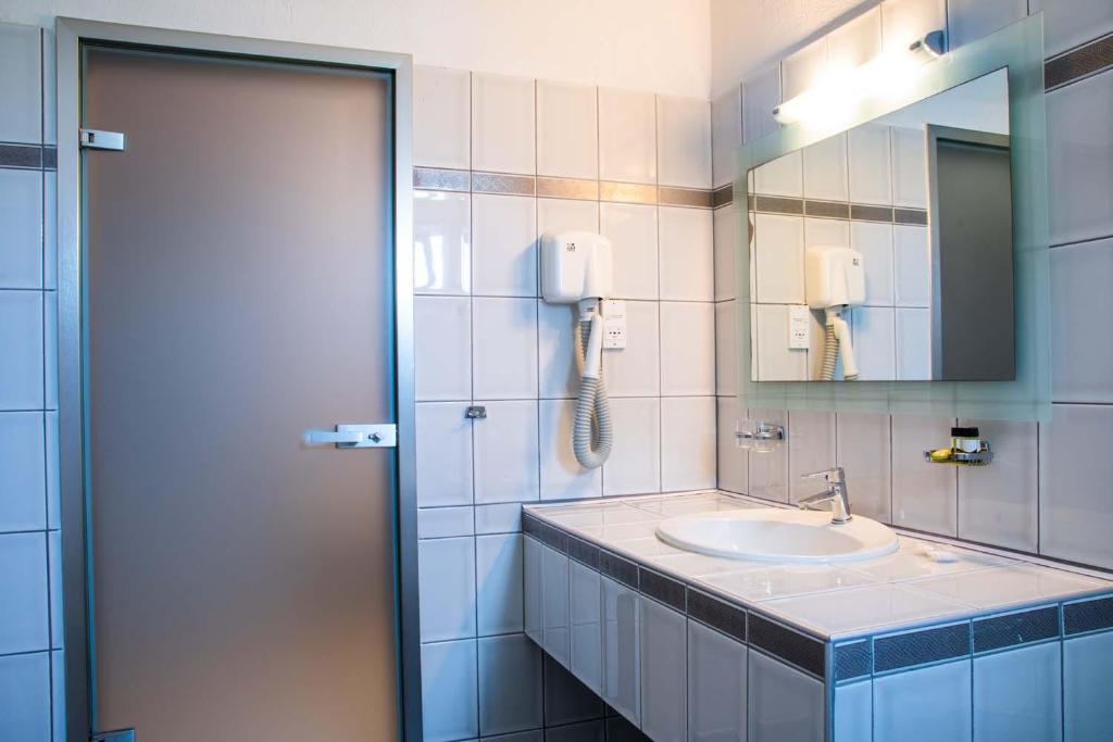 Koupelna v ubytování Poseidon Palace