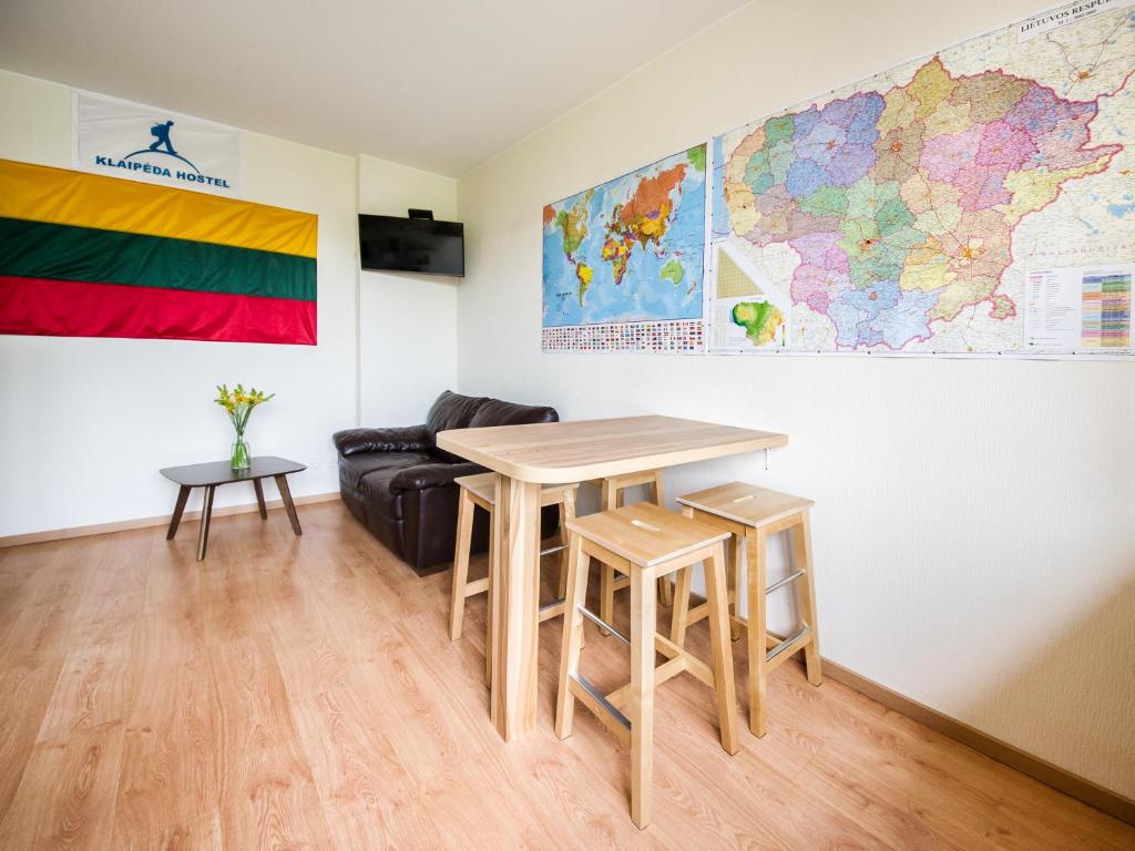 TV a/nebo společenská místnost v ubytování Klaipeda Hostel