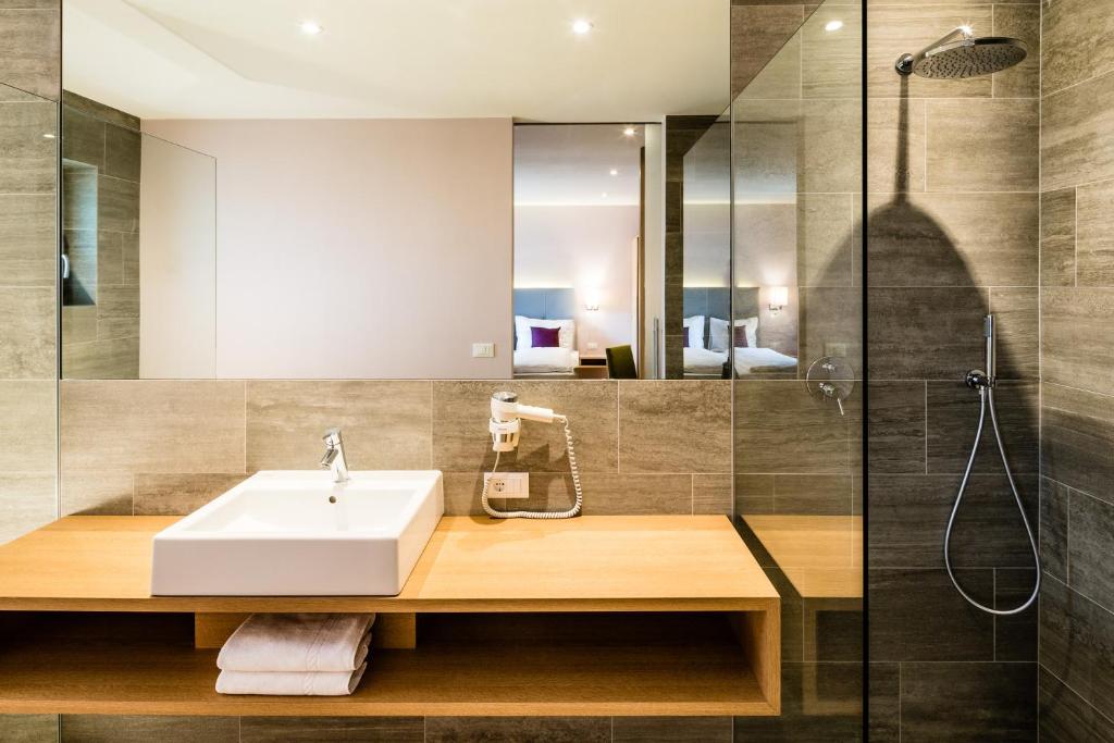 Koupelna v ubytování Hotel Jardis