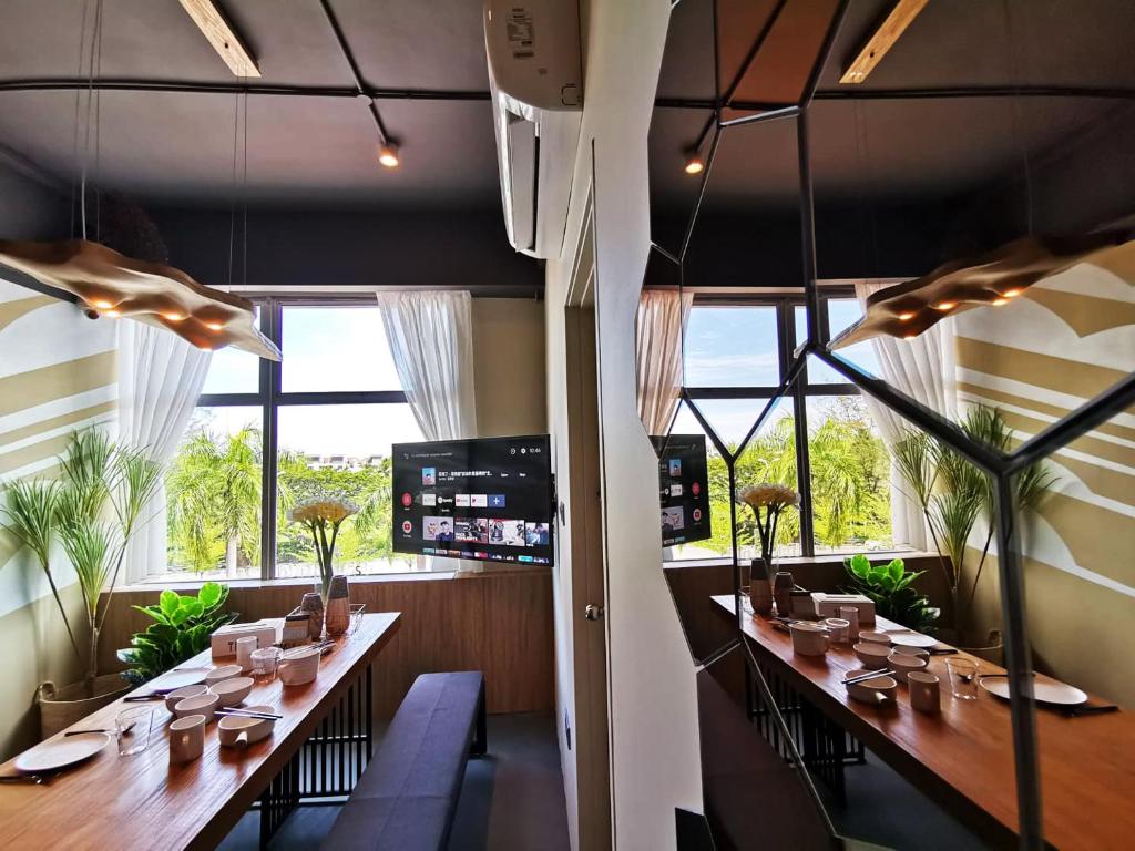 Restaurace v ubytování Oikos Poshtel