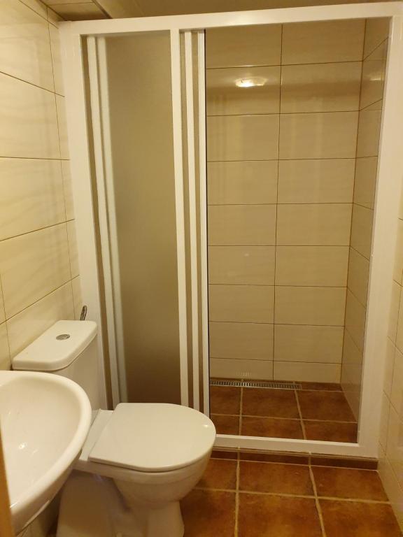 Koupelna v ubytování Sport-hotel Šibeniční vrch