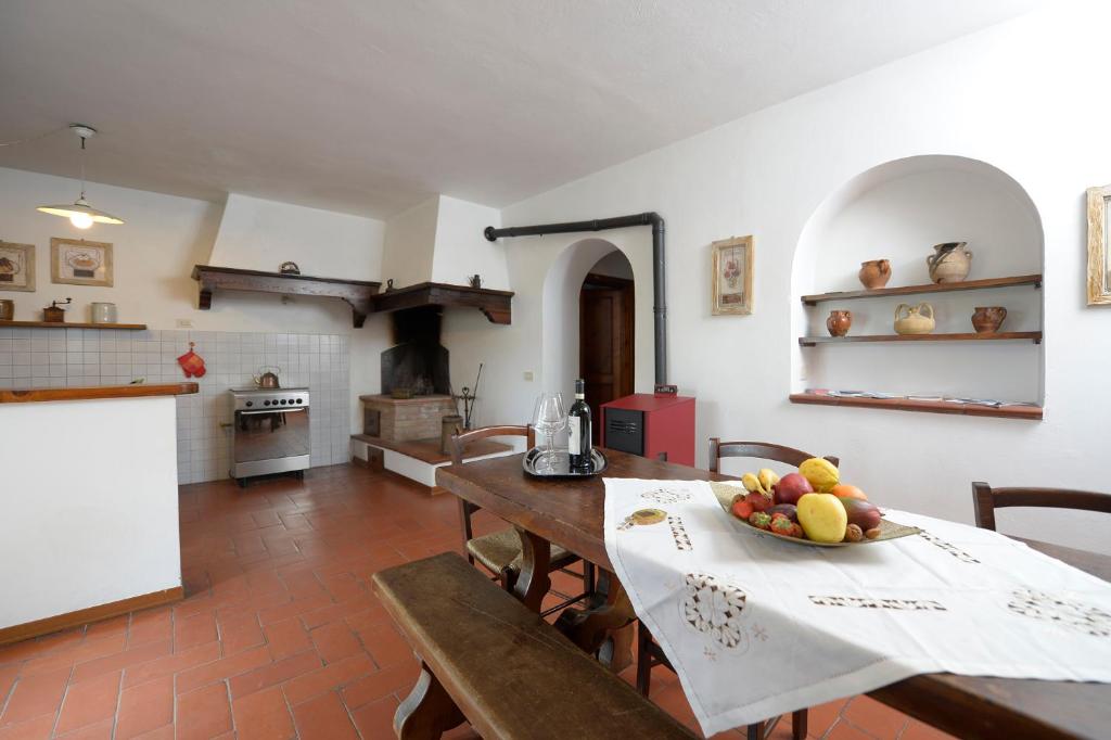 Kuchyň nebo kuchyňský kout v ubytování Casa Vacanze Podere Ugolini