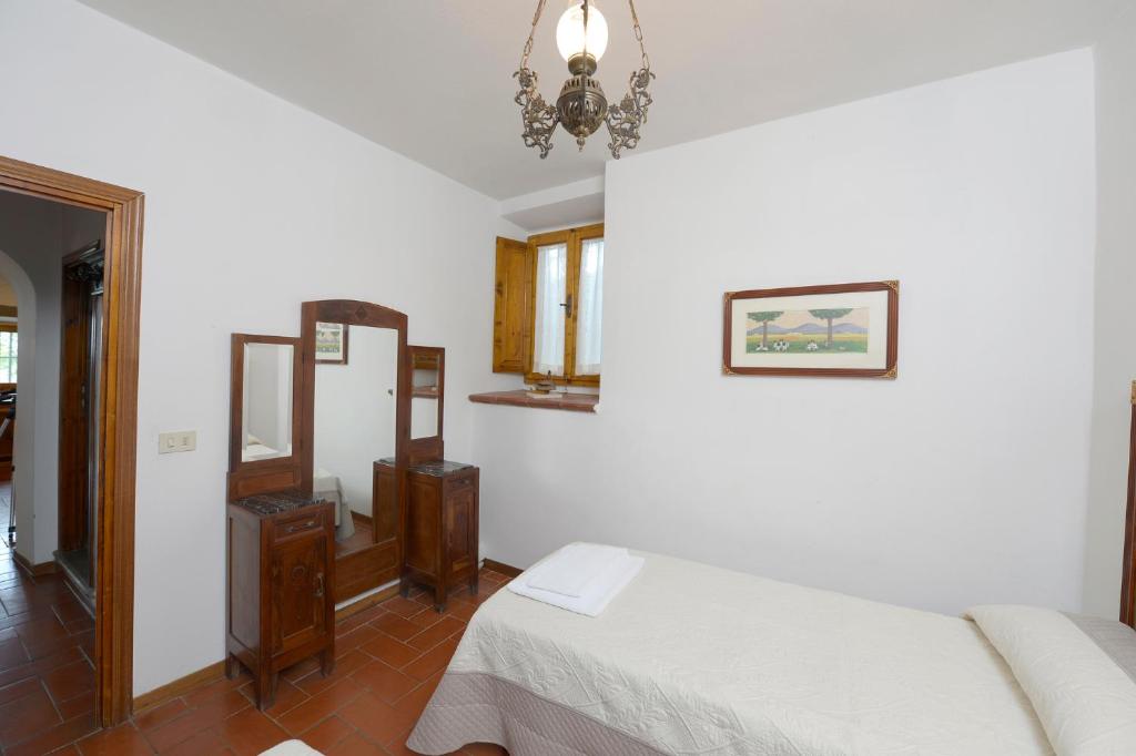 Postel nebo postele na pokoji v ubytování Casa Vacanze Podere Ugolini