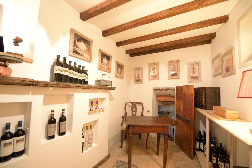 Nápoje v ubytování Casa Vacanze Podere Ugolini