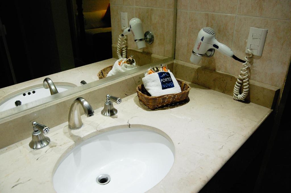 Koupelna v ubytování Hotel Porto Novo