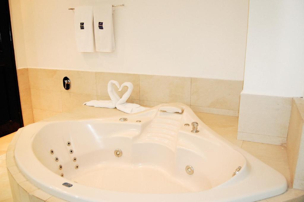 Koupelna v ubytování Hotel Porto Novo