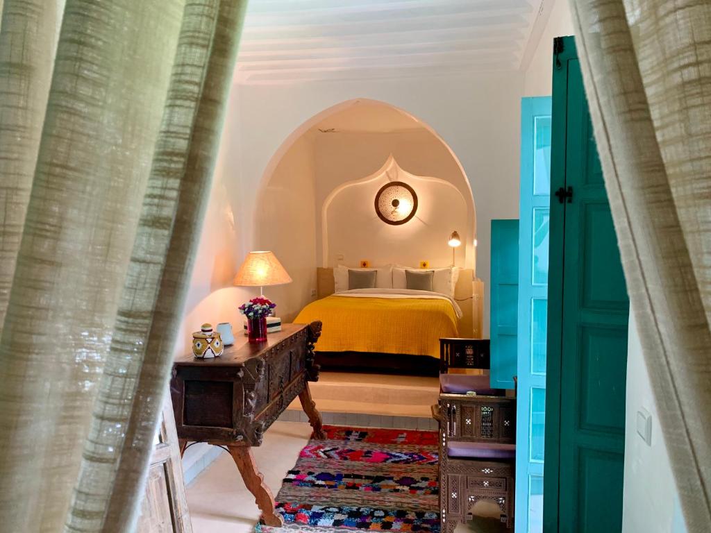 One of the rooms at Riad 11 Zitoune in Marrakech