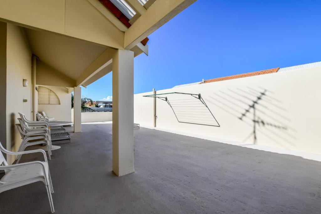 Balkón nebo terasa v ubytování Beachport Apartments