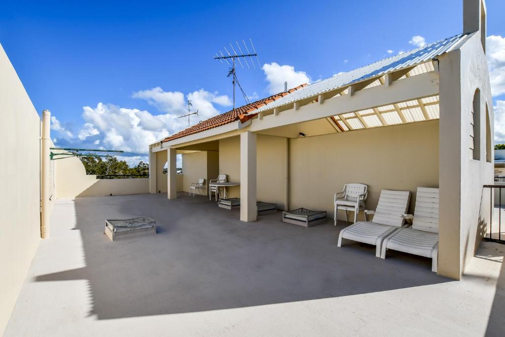 Balkón nebo terasa v ubytování Beachport Apartments