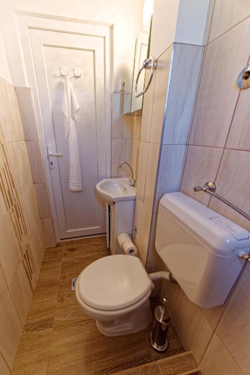 Kúpeľňa v ubytovaní Zsoryka Vendégház