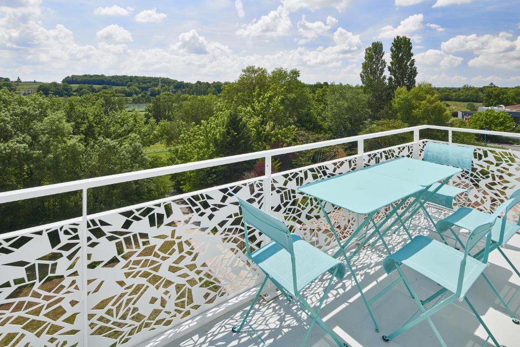 Balkon ili terasa u objektu R&eacute;sidence Vacances Bleues Les Coteaux de Jonzac