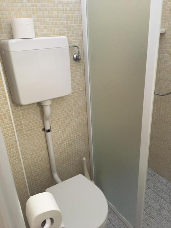 Koupelna v ubytování Hotel Laila