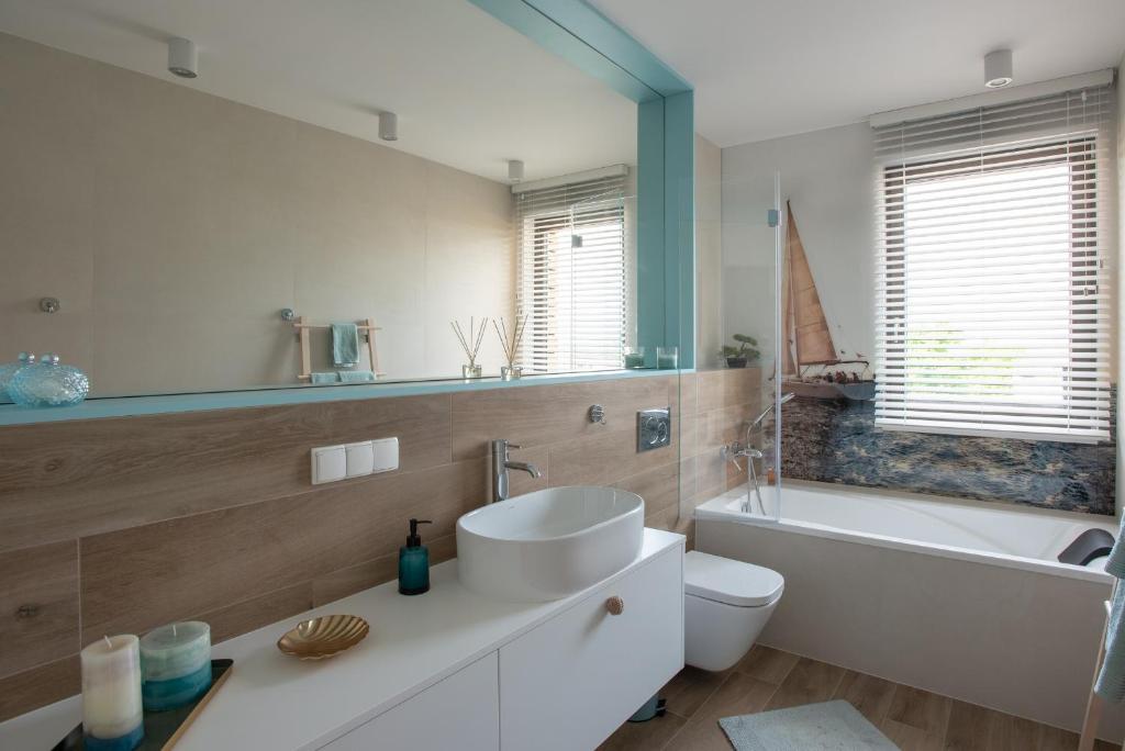 Koupelna v ubytování Apartament Zefir Mechelinki