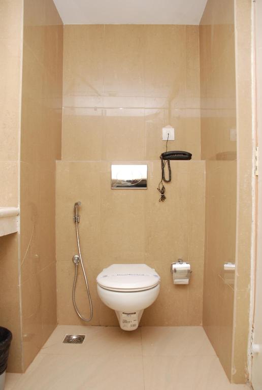 Koupelna v ubytování PLA Krishna Inn