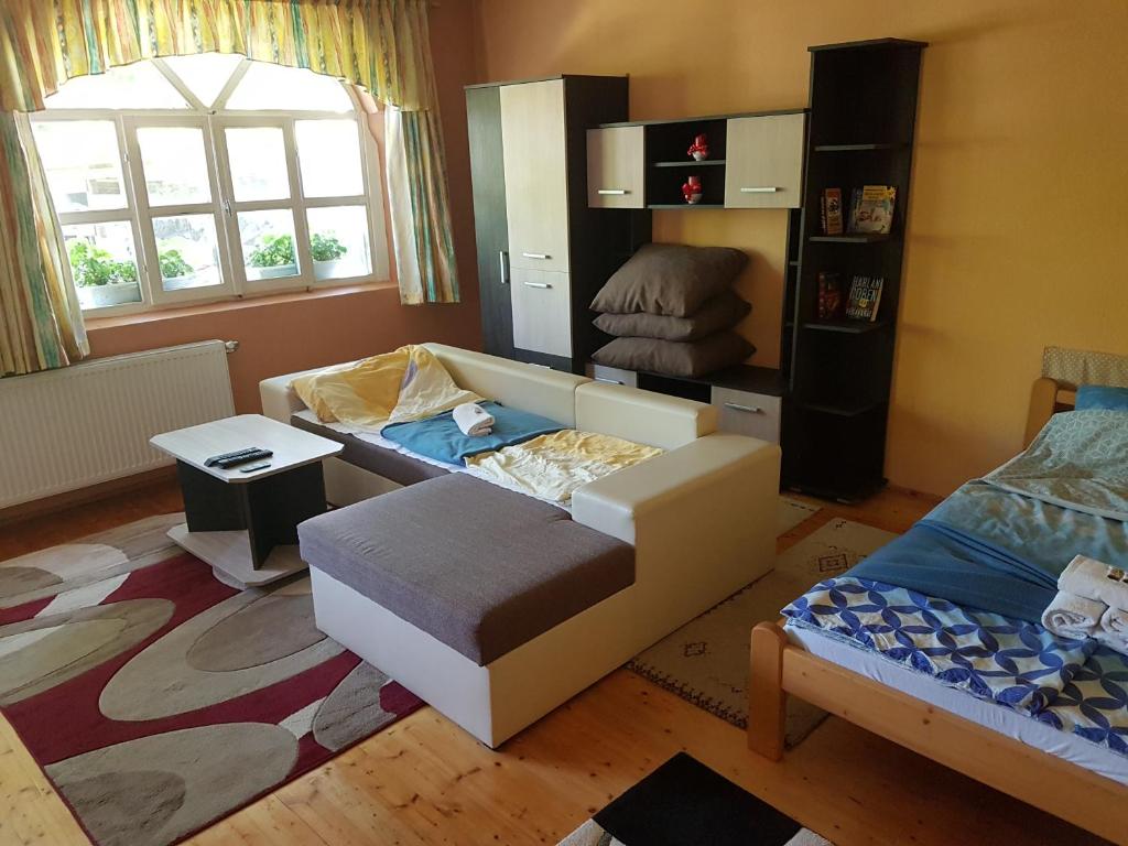 Postel nebo postele na pokoji v ubytování Fruzsi Vendégház