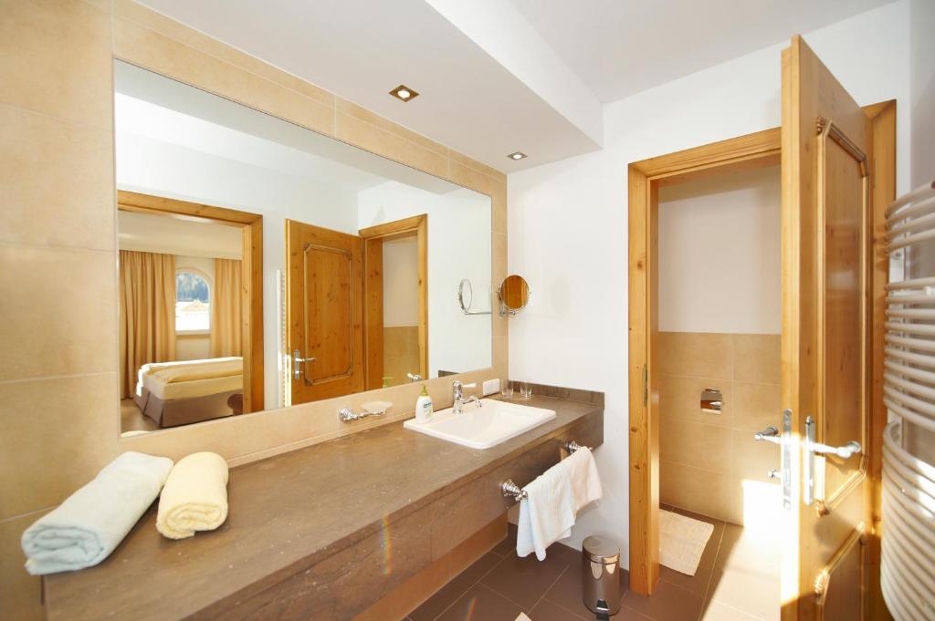 Koupelna v ubytování Hotel Lisa