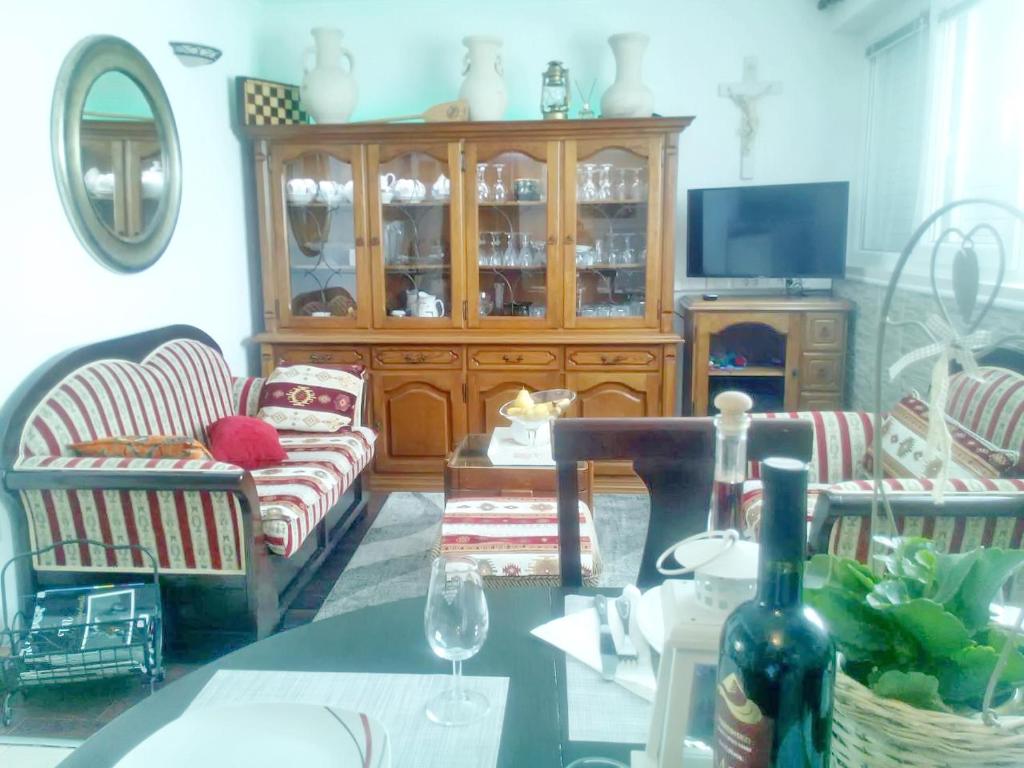 TV a/nebo společenská místnost v ubytování Apartment Rita