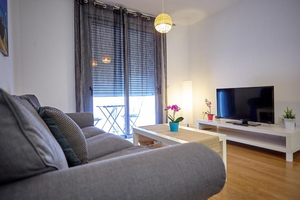 TV a/nebo společenská místnost v ubytování Apartamento Sol y Mar