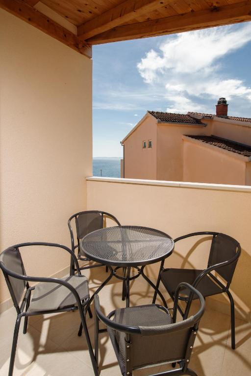 Balkón nebo terasa v ubytování NERA lux apartment