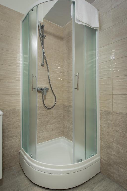 Koupelna v ubytování NERA lux apartment