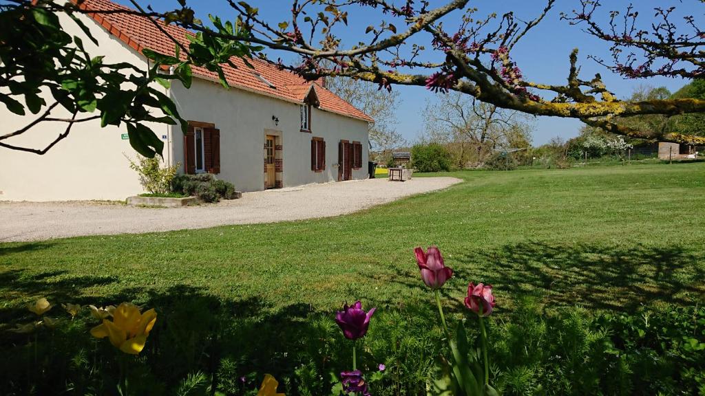 Zahrada ubytování gite domaine d'en haut