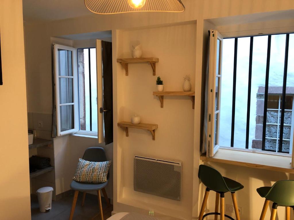 Posezení v ubytování Maison Simonenia
