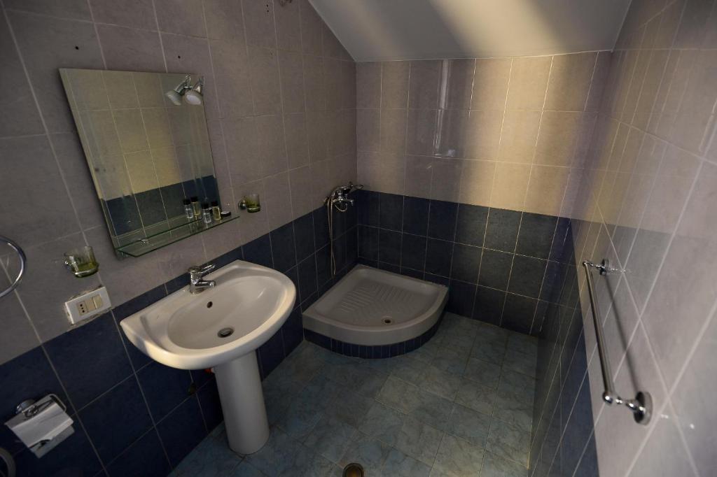 Koupelna v ubytování Hotel Niku