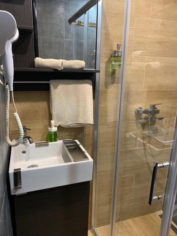 Koupelna v ubytování Motel Stari Hrast