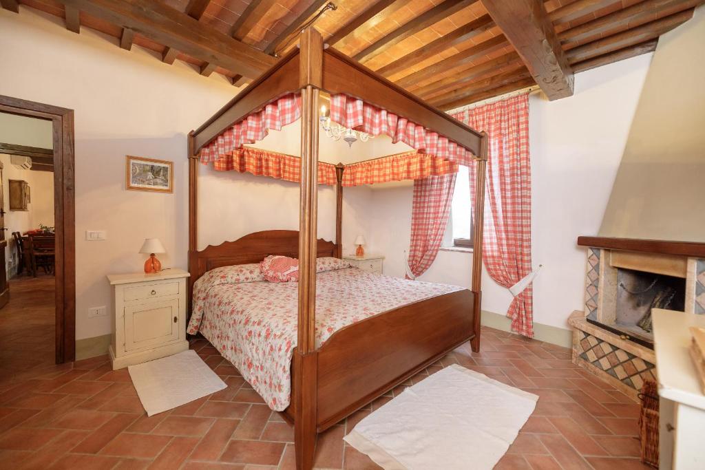 Postel nebo postele na pokoji v ubytování Agriturismo Selvella