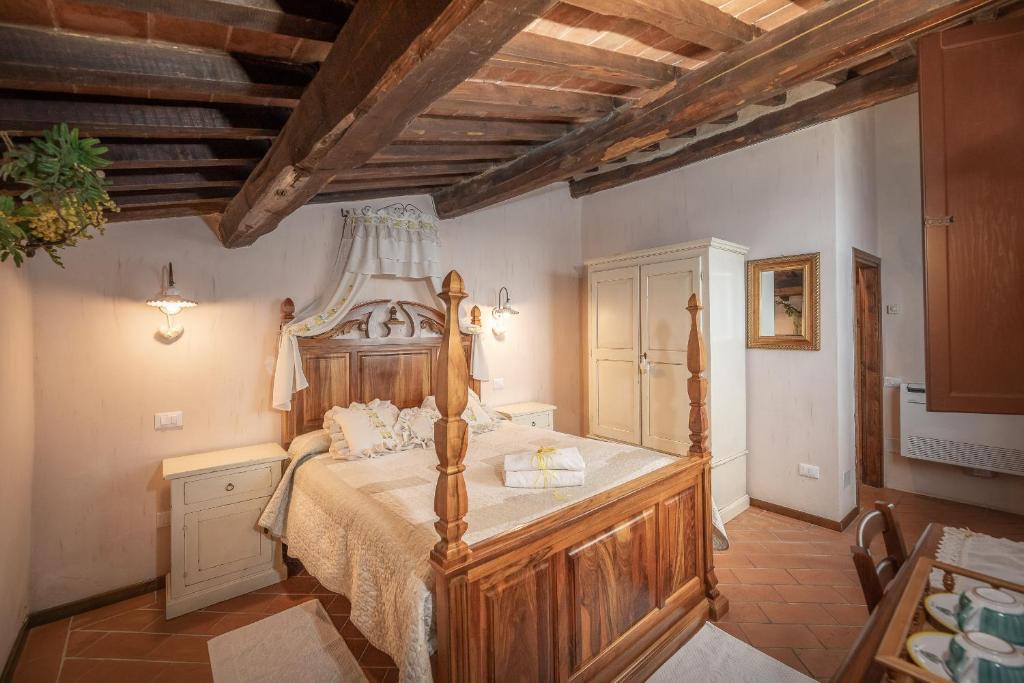Postel nebo postele na pokoji v ubytování Agriturismo Selvella