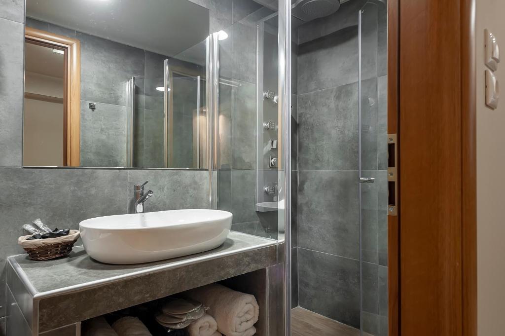 Koupelna v ubytování Pallada Athens boutique rooms & apartments