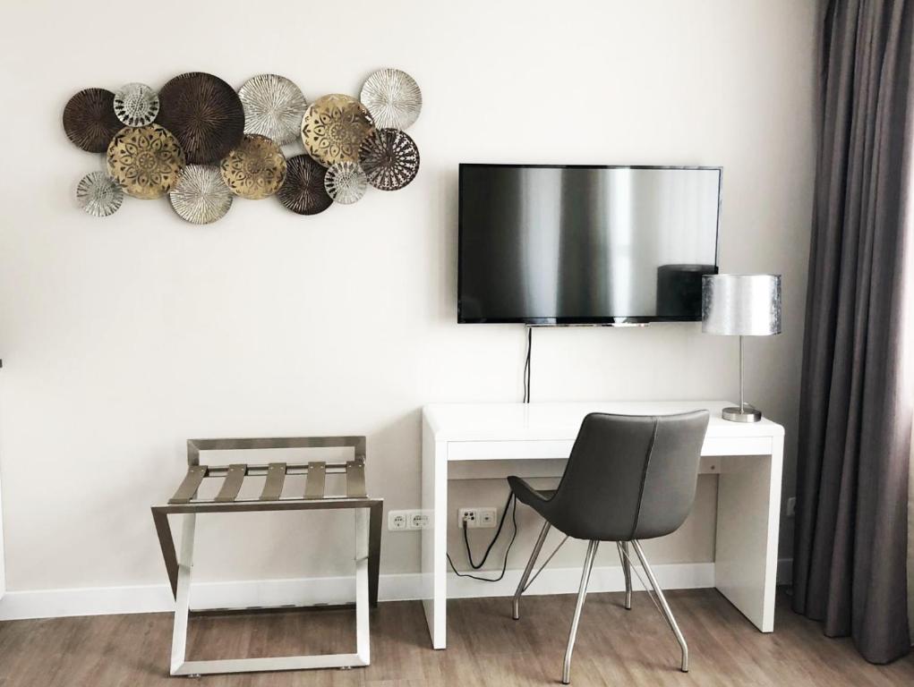 TV a/nebo společenská místnost v ubytování TH39 Trend Hotel