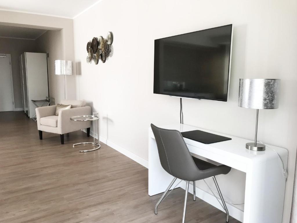 TV a/nebo společenská místnost v ubytování TH39 Trend Hotel