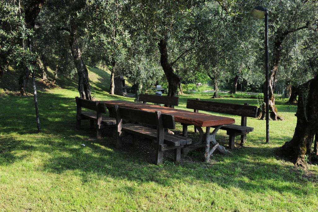 A garden outside Residence Kormorano