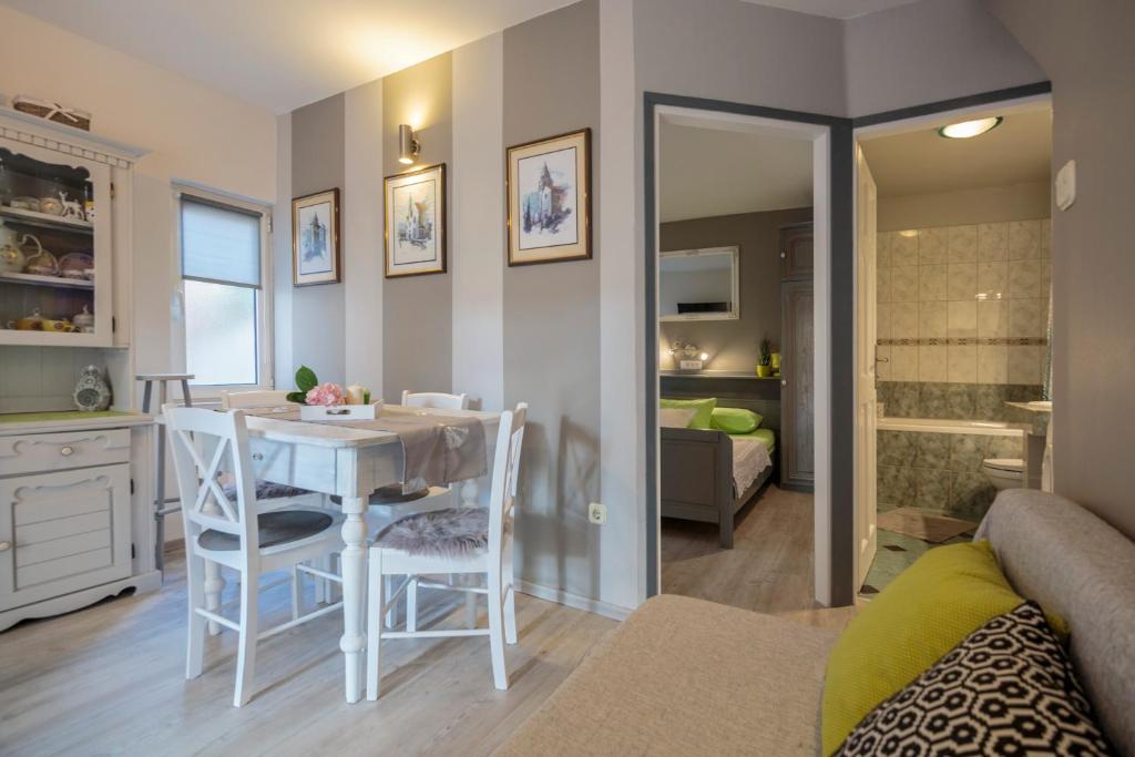 Kuchyň nebo kuchyňský kout v ubytování Apartments Villa Anka