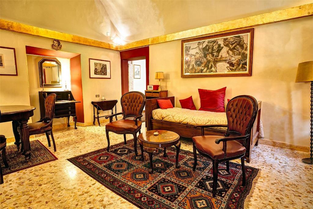 Posezení v ubytování Residenze Gregoriane - Residenza d'Epoca