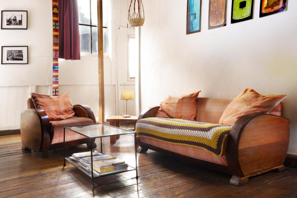 Posezení v ubytování Casa Volante Hostal