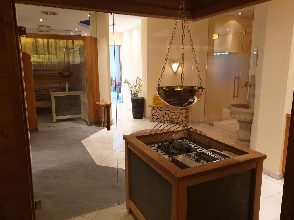 Kuchyň nebo kuchyňský kout v ubytování Hotel AlpenSchlössl