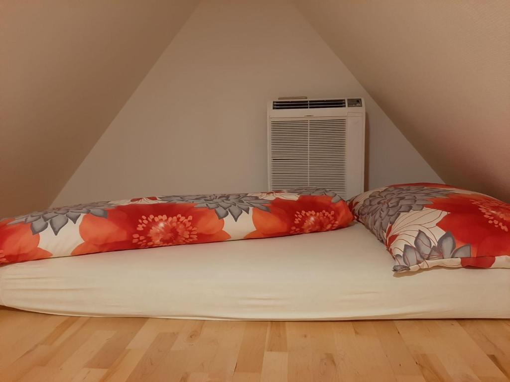 Postel nebo postele na pokoji v ubytování Mühle