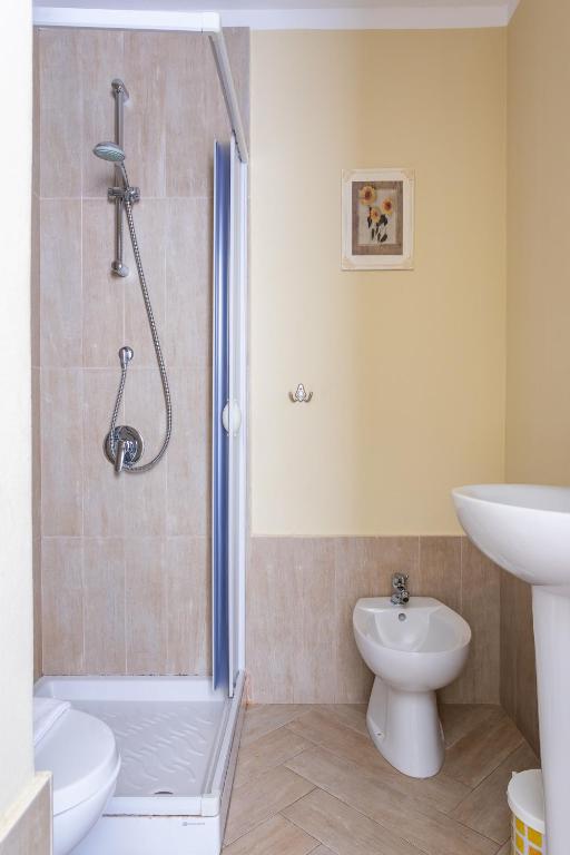 Koupelna v ubytování B&B Villamarì