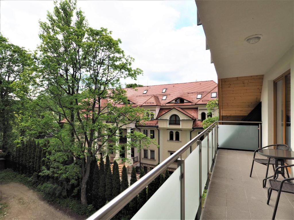 Balkón alebo terasa v ubytovaní VIP Apartamenty Cristal
