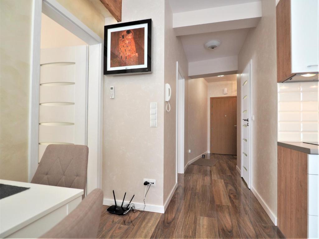 Televízia a/alebo spoločenská miestnosť v ubytovaní VIP Apartamenty Cristal