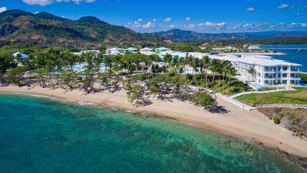 an aerial view of a resort on a beach at Senator Puerto Plata in San Felipe de Puerto Plata
