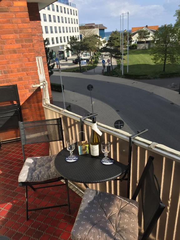 Balkón nebo terasa v ubytování Haus Solymar App. Meerblick