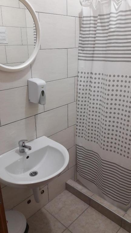 Koupelna v ubytování Hostel Hercegovina